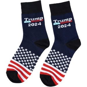 🇺🇸Trump 2024 Breathable Durable American Flag One Size Fits Most Socks!